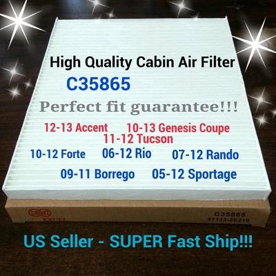 FILTRO DE AIRE CABINA PARA ACCENT10-17, TUCSON 10-15,VELOSTER SPORTAGE 35865+ ENVÍO RÁPIDO Foto 1 de 3