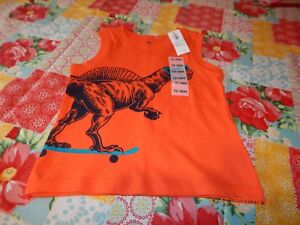 Old Navy , Boys 12-18 Months Sleeveless Dinosaur T- Shirt (Brand New With Tags)