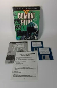 F/16 Combat Pilot Electronic Arts IBM 64 128 C64 C128 Disk, Box, Manual - Picture 1 of 10