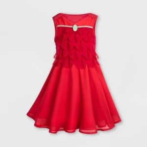 Girls' Disney Moana Adaptive Dress - Red Size XL Extra Large - Disney Store - Picture 1 of 1