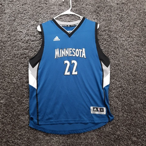 Wiggins Minnesota Timberwolves 22 Jersey Adult XL Adidas Sleeveless Blue Cover