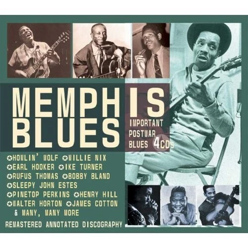 MEMPHIS BLUES 4 CD BOX-SET NEU IKE TURNER/RAYMOND HILL/JOHNNY ACE/EARL FOREST - Bild 1 von 2