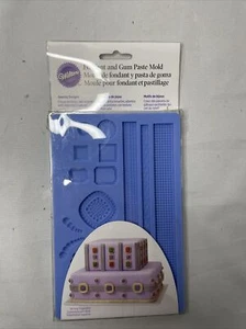 Wilton Fondant Gum Paste Clay Jewelery Making Mold Textures Cabachons New - Picture 1 of 2