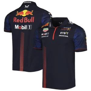 Red Bull Racing F1 Navy Team Polo Shirt 2023 | LVGP | Large - Picture 1 of 3