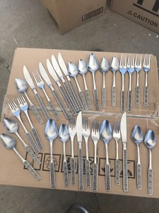 Rogers Burguntine Stanley Roberts 96996 acciaio inox floreale lotto di 31 - Foto 1 di 12
