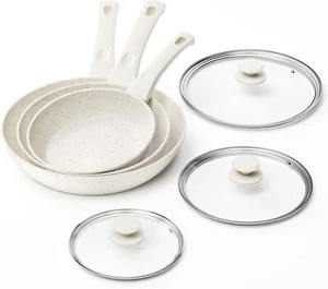 Innerwell Keramik Bratpfannen-Set 20/24/28cm mit Deckel, Antihaft, Induktion - Bild 1 von 8