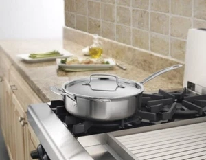 Cuisinart MultiClad Pr  Saute Pan Frying Skillet Stainless Steel MCP33-24H 3.5QT - Picture 1 of 7
