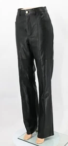 WANDLER ASTER HIGH RISE LAMBS LEATHER TROUSERS WOMENS L BLACK RRP£990 BR - Picture 1 of 9