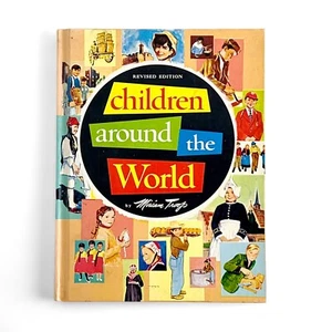 VTG CHILDREN'S BOOK: "CHILDREN Around the World" 1958, 1964 MIRIAM TROOP EXC - Foto 1 di 11
