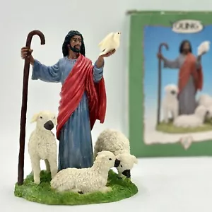 Vintage 1997 Young Inc Jesus der Hirte mit Taube & Schaf #30966 - RAR - Bild 1 von 16
