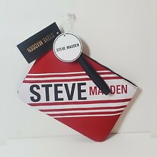 Steve Madden Wristlet Pouch Women's Travel Case Bag Red Logo Flat Pouch