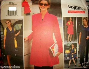 Miss Vogue 1927 Maternity Pattern Jacket Dress Tunic Jumper UNCUT Size 18-20-22 - Picture 1 of 2
