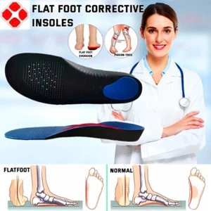 Flat Foot Orthopedic Arch Support Insoles Sports Orthopedic Insole Men and Women - Picture 1 of 10