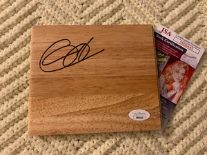 Grant Hill Basketball firmato 5 x 6 piastrelle pavimento legno auto JSA autenticato COA - Foto 1 di 1