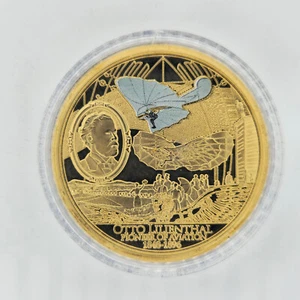 🪙 Farbmedaille Otto Lilienthal Der Pionier - Geschichte der Luftfahrt - Bild 1 von 2