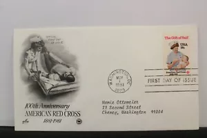 USPS FDC #1910 – 1981 18c American Red Cross Centennial ArtCraft ST1296 - Picture 1 of 3