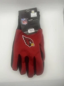 Arizona Cardinals NFL Two Tone  One Size Work Gloves By Forever NEW MSRP $9.99 - Picture 1 of 2