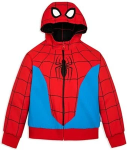 Marvel Spider-Man Reversible Costume Hoodie Jacket Boy Size 5/6 7/8 9/10 - Picture 1 of 4