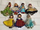 Lot of 7 Madame Alexander International 8" Dolls