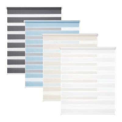 Doppelrollo Duo Rollo Klemmfix ohne Bohren Fenster Tür Seitenzug Fensterrollo - Bild 1 von 4