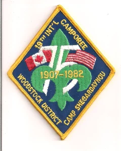 19TH INTERNATIONAL CAMPOREE 1982 CAMP SHEGARDAYNOU USA / CANADA CAMPOREE - Picture 1 of 1