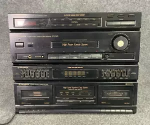 Pioneer Dual Cassette Deck Receiver RX-540 Dolby Digital Synthesizer in Black - Picture 1 of 15