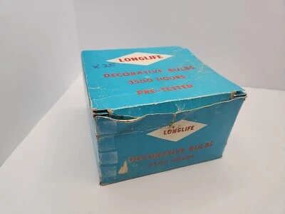 Vintage New Longlife Candelabra Clear Petti-Flame Bulb 25w CA10 | 25 Pack 3500hr - Image 1 of 4