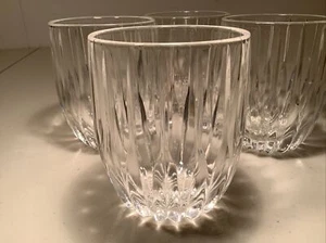 Mikasa PARK LANE Double Old Fashioned Crystal Tumblers Barware-SET OF 4 Unused!! - Picture 1 of 9