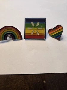 Menge 3 Regenbogen Pin Rückseite Pins - Bild 1 von 4