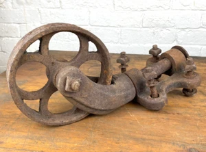 C.1890 WERKWAGEN drehbares Rad, strapazierfähig ~ Kücheninsel, Couchtisch? - Bild 1 von 8