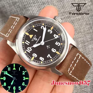 36MM Brushed Watch Case 24 Jewels NH35A Mechanical Men's Watch Luminous Dial - Picture 1 of 13