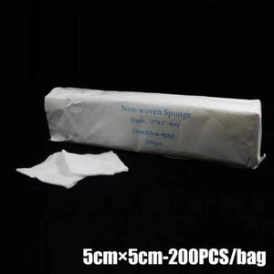 200x Gauze Pad Cotton First Aid Kit Emergency Wound Dressing Sterile Gauze Mat - Picture 1 of 11