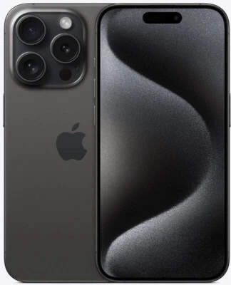 Apple iPhone 15 Pro 128GB iOS Smartphone Schwarz Black Titanium - Exzellent - Bild 1 von 4