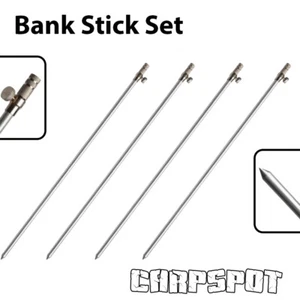 4x Alu Bankstick 50-90cm sehr leicht - Bank stick Erdspeer Bissanzeiger Buttgrip - Bild 1 von 1