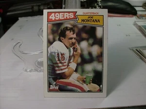 1987 Topps Football #112c - Joe Montana VAR - San Francisco 49ers  87-021 - Picture 1 of 2
