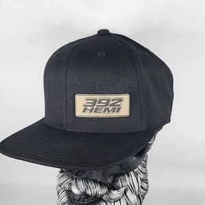 New Side 392 Hemi HatV1 Flexfit 110 Snapback Leatherette Hat Patch Mopar - Picture 1 of 10