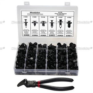 328pc Clips For Honda GM Bumper Fender Liner Push Pin Retainer Assortment Pilers - Imagen 1 de 12