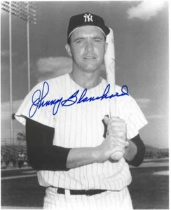 Johnny Blanchard Autographed 8x10 - Yankees B&W - Picture 1 of 1