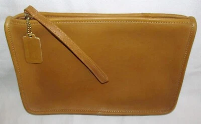 Coach Vintage Brown Leather Medium Slim Portfolio Clutch 1970's New York City - Image 1 of 4