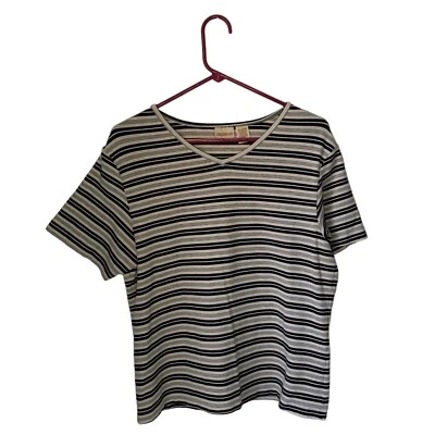 Top tejido a rayas Crossroads para mujer talla XL Foto 1 de 4