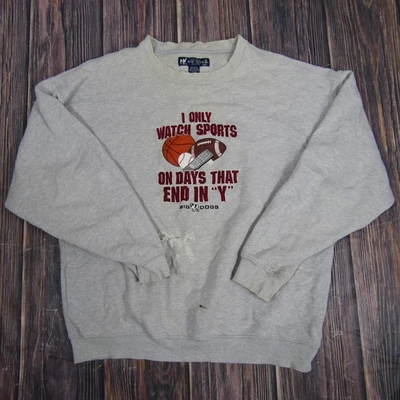 Big Dogs Sweatshirt Mens Large Sports Graphic Pullover Crewneck Funny Vintage - Image 1 of 4