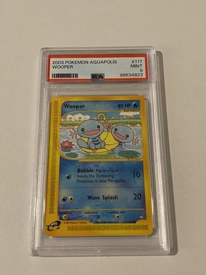 Wooper #117 Pokemon Aquapolis  PSA 9 - Image 1 of 2