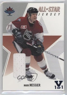 2002-03 ITG Be A Player Memorabilia Vault Black 1/1 Mark Messier #ASJ-35 HOF 0a1 - Image 1 of 3