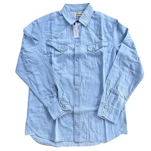 Taylor Stitch The Western Hemd in Washed Denim Große 42 Neu - Bild 1 von 7
