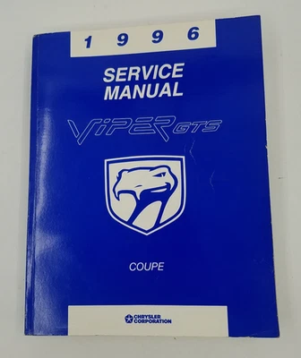 Dodge Viper GTS 1996 cupé OEM manual de taller de servicio Foto 1 de 4