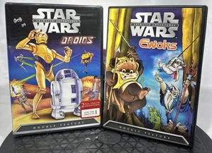 Star Wars Animated Adventures - Droids & Ewoks  (DVD, 2004) Double Feature New - Picture 1 of 4
