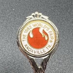 Cuchara de recuerdo vintage coleccionable en Estados Unidos 1982 Feria Mundial Knoxville Tennessee - Imagen 1 de 5