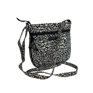 Vera Bradley Camocat Hipster Bag Crossbody Black White - Picture 1 of 8