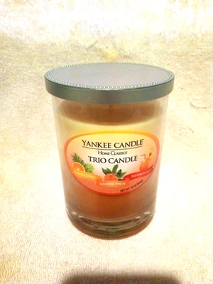 Yankee Candle Trio Island Citrus Sugared Peach Paradise Punch 10 oz. NOVO - Imagem 1 de 4