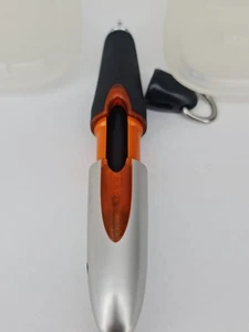 Bolígrafo de tinta de gel Cross Ion - Naranja/Plateado con agarre negro - Retráctil - Tinta negra - Imagen 1 de 14